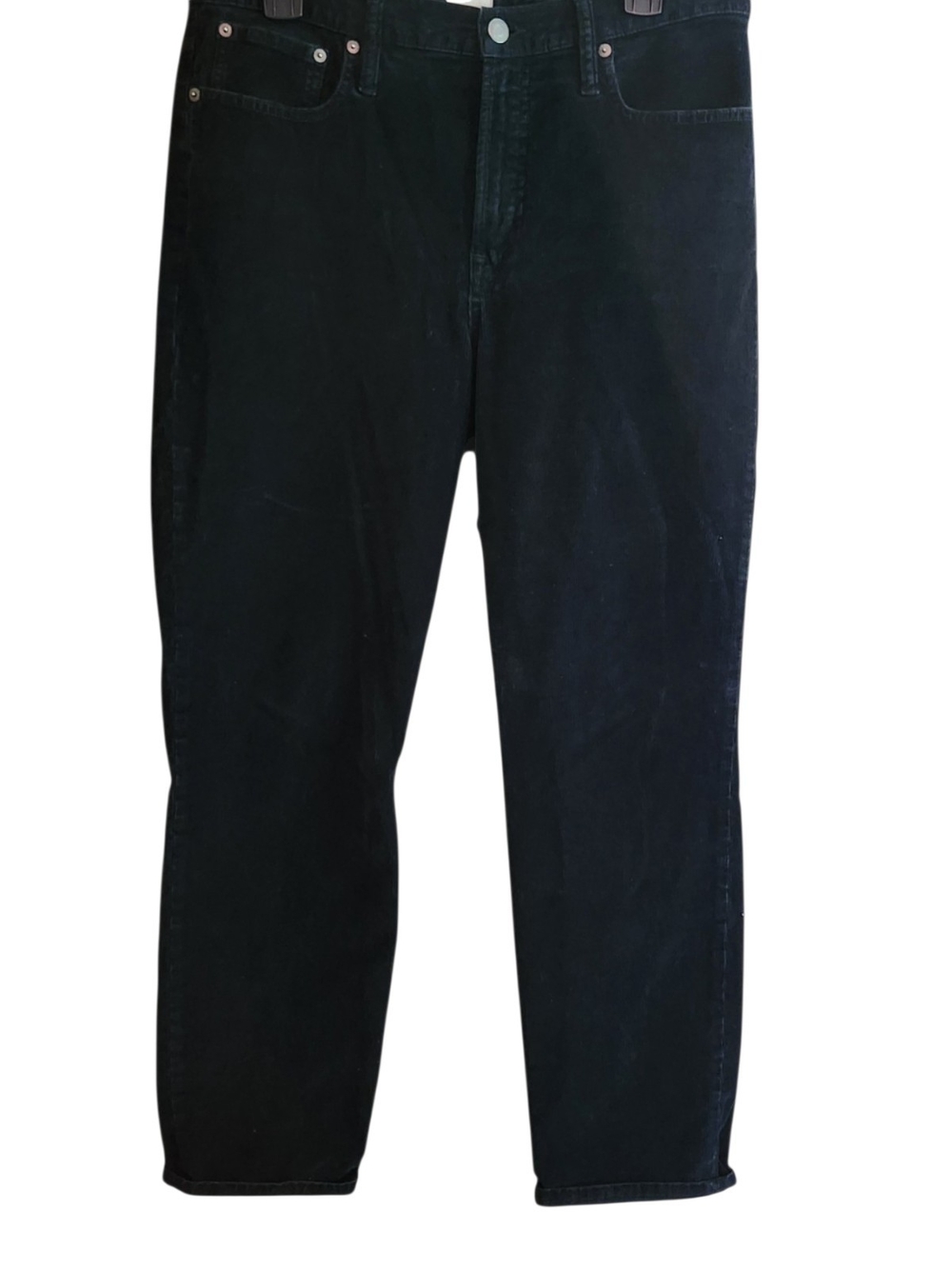 J. Crew Men's Black Corduroy Slim Fit Straight Pants